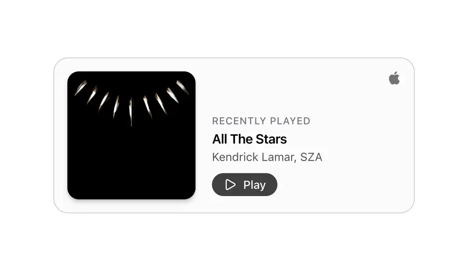 Apple Music Card preview