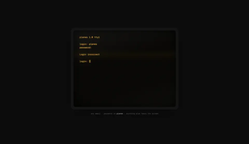 Terminal Login preview