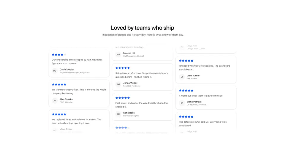 Testimonial Wall preview
